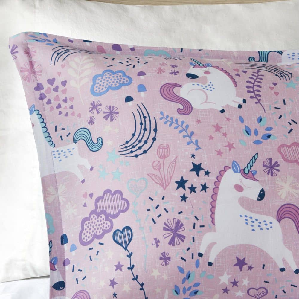Lola Unicorn Cotton Duvet Cover Set