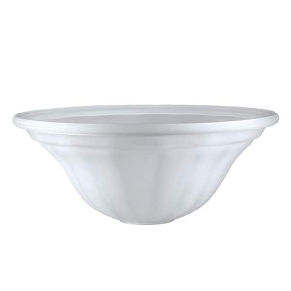 Unbranded 5-1/4 in. H x 13-1/8 in. Dia/Frosted Glass Shade For Torchiere Lamp, Swag Lamp and Pendant