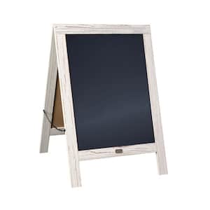 White Wash 30"H x 20"W Magnetic A-Frame Chalkboard