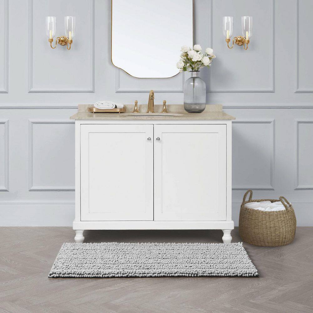 Laura Ashley Laura Ashley Astor Chenille Non-Slip Bath Mat