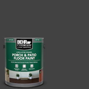 1 gal. #PFC-75 Tar Black Low-Lustre Enamel Interior/Exterior Porch and Patio Floor Paint