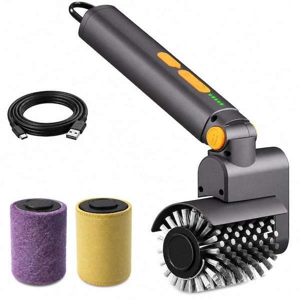 4-Piece Electric Grill Brush, Extreme 50kg Torque Power Grill Brush, 7.4V Motor, Safe for All Grills