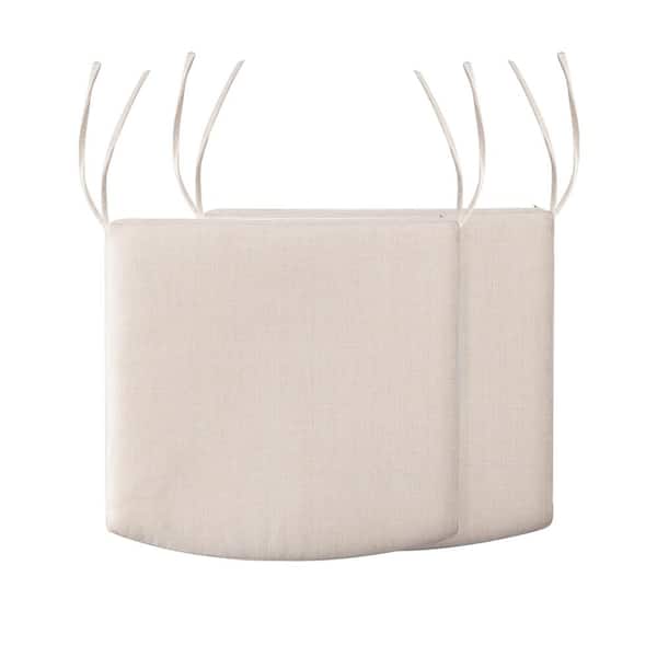 Nuu Garden 18 in. x 20 in. Olefin Outdoor Chair Replacement Seat Cushion in Beige (2-Pack)