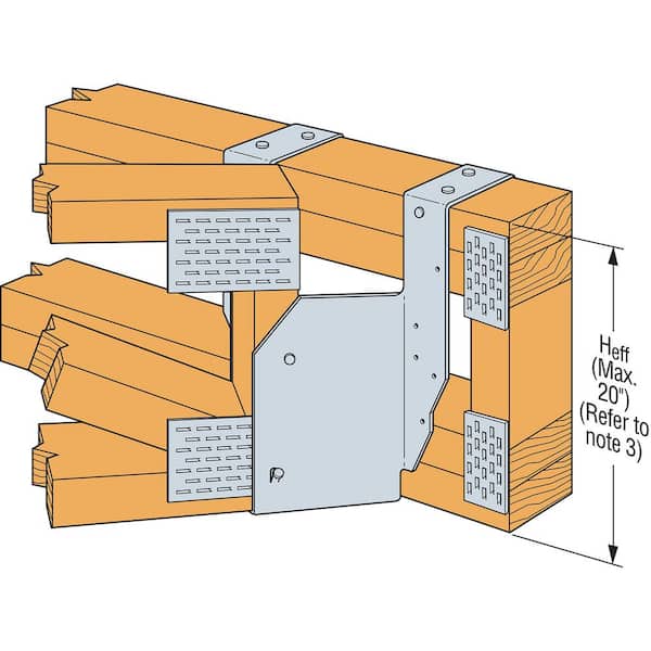 THAL 22-5/8 in. Galvanized Adjustable Hanger for 4x Floor Truss, Skewed Left 45°