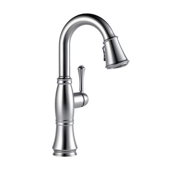 Delta Cassidy Single-Handle Bar Faucet in Lumicoat Arctic Stainless