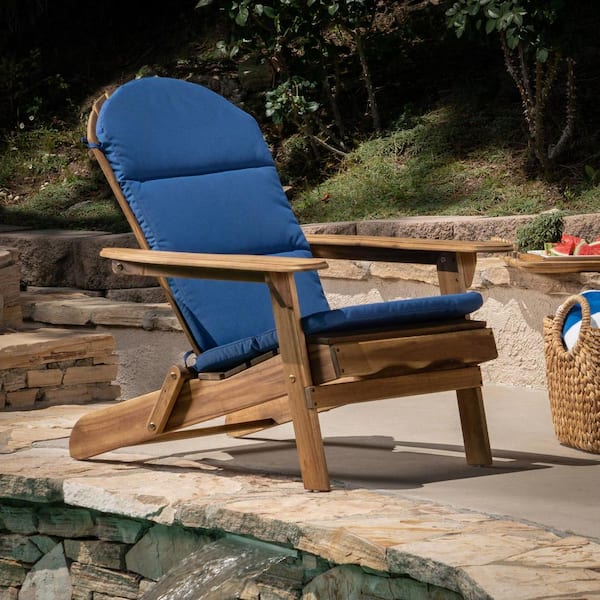 Malibu Navy Blue Outdoor Patio Adirondack Chair Cushion