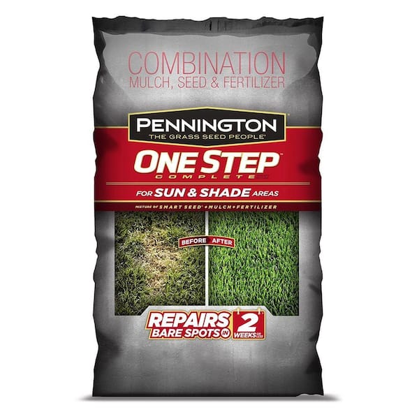 Storen werkzaamheid Uitdrukkelijk Pennington 35 lb. One Step Complete for Sun and Shade North Areas with  Smart Seed, Mulch, Fertilizer Mix 100520288 - The Home Depot