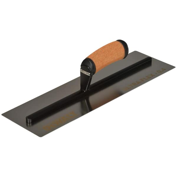 ULTRA-FLEX 4 in. x 16 in. Stainless Steel Trowel with Leather Handle