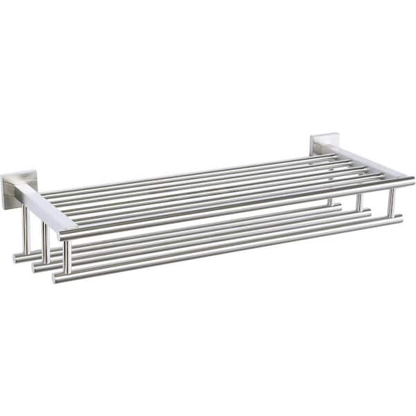 Dyiom 24 in. Wall Mounted, Towel Bar in Brushed Nickel