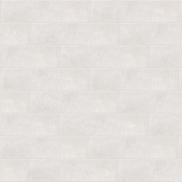 Cambric Ivory 4 in. x 16 in. Textured Subway Ceramic Wall Tile (0.430 Sq. Ft./Each)