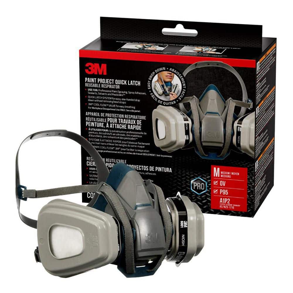 Paint Project Quick Latch Reusable Respirator 6502QL, OV/P95 price history on PriceWatchPro
