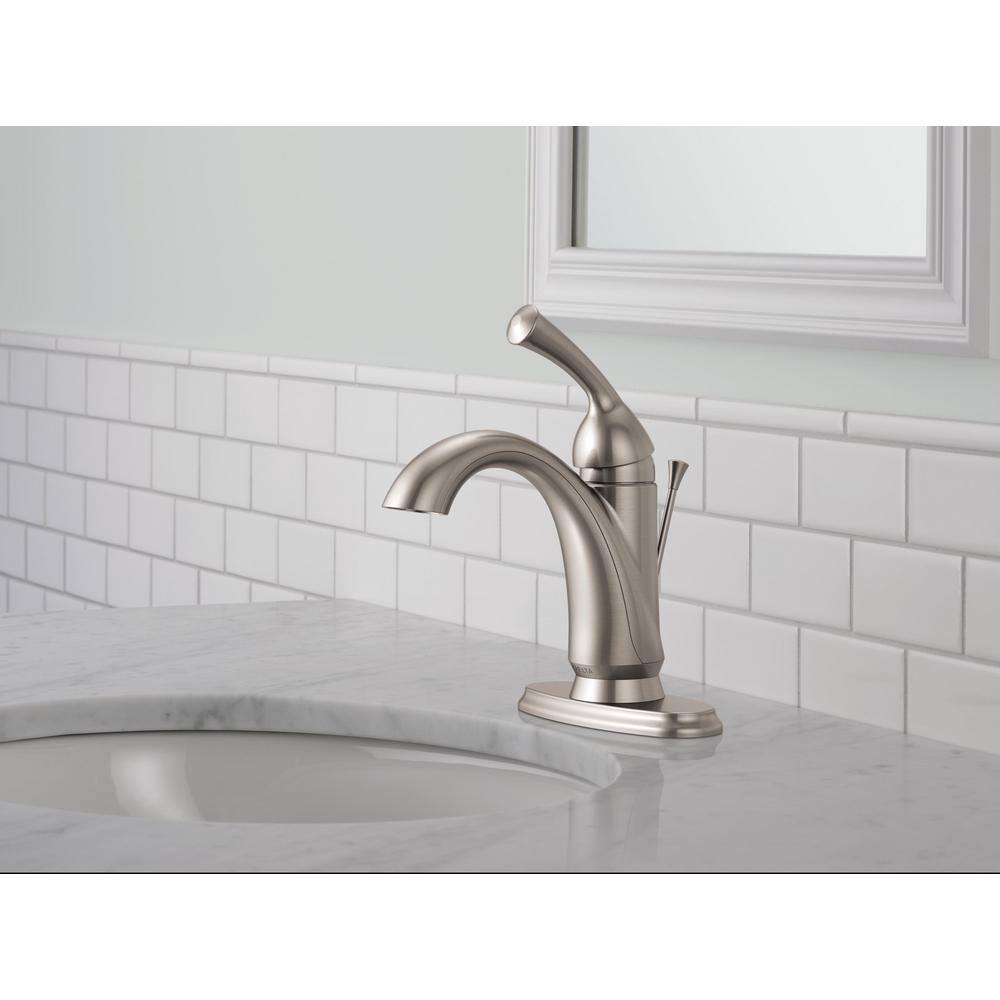 Haywood Stainless Steel Single Hole Modern Bathroom Faucet