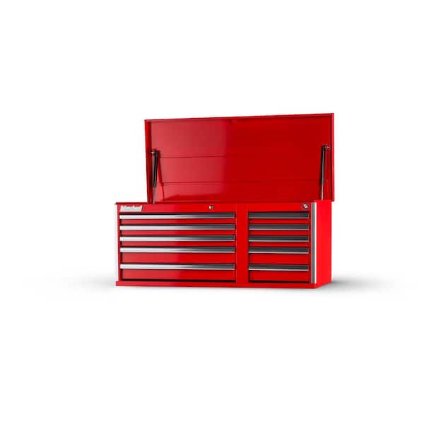 International Tech Series 42 in. 10-Drawer Top Chest, Red