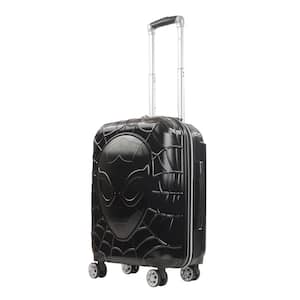 21 in. Luggage Black Marvel Molded Spiderman 8-Wheel Spinner