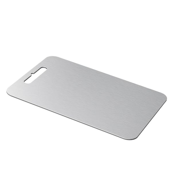13.8 in. x 9.4 in. Reversible Titanium Cutting Board Antimicrobial and Mold-Resistant Non-Slip Easy to Clean Food-Safe