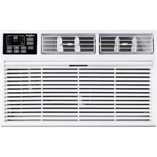 Whirlpool 8,000 BTU (DOE) 115-Volt Through-The-Wall Air Conditioner Cools 350 sq. ft. with Remote in White
