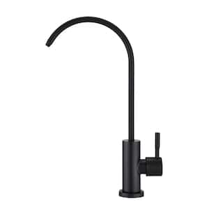 Single-Handle Beverage Faucet for Water Filtration Systems in Matte Black