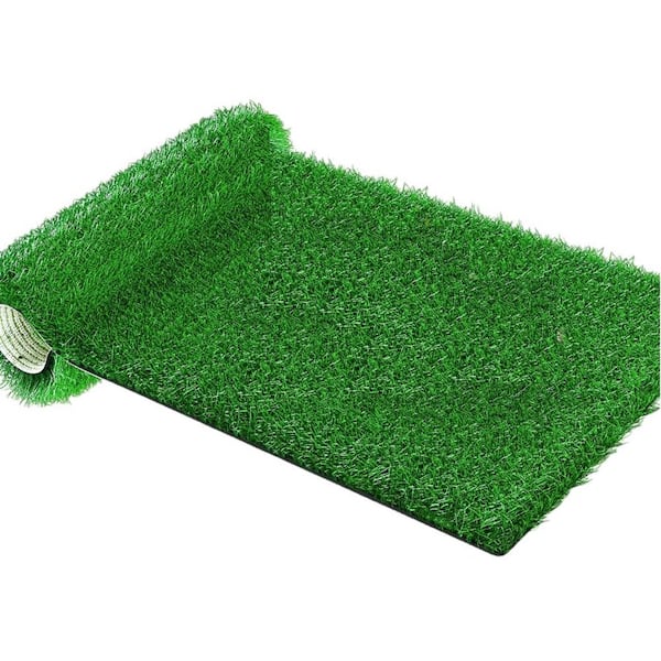 Afoxsos 31.5 x 40 in. Fake Grass Turf for Dogs, Artificial Grass Pee Pad for Puppy Potty Training with Drainage Hole, (1-Pack)