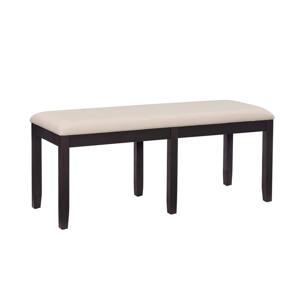 Rodman Dark Charcoal Dining Bench Backless 46.38 in.