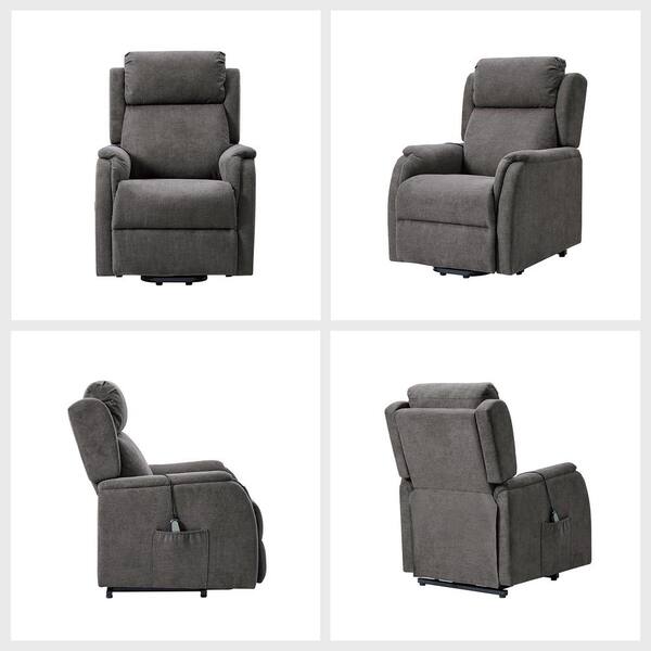 JAYDEN CREATION Narciso Brown 28.3 in. W Upholstered Lift