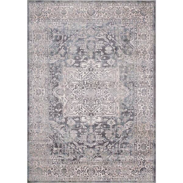 Concord Global Trading Olympus Heriz Ivory Rectangle Indoor 9 ft. x 12 ft. Area Rug