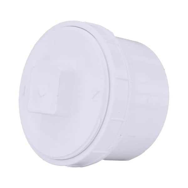 Charlotte Pipe 2 in. PVC DWV FTG Cleanout Adapter with Cleanout Plug