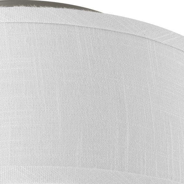Brushed Nickel Drum Semi-Flush Convertible Light