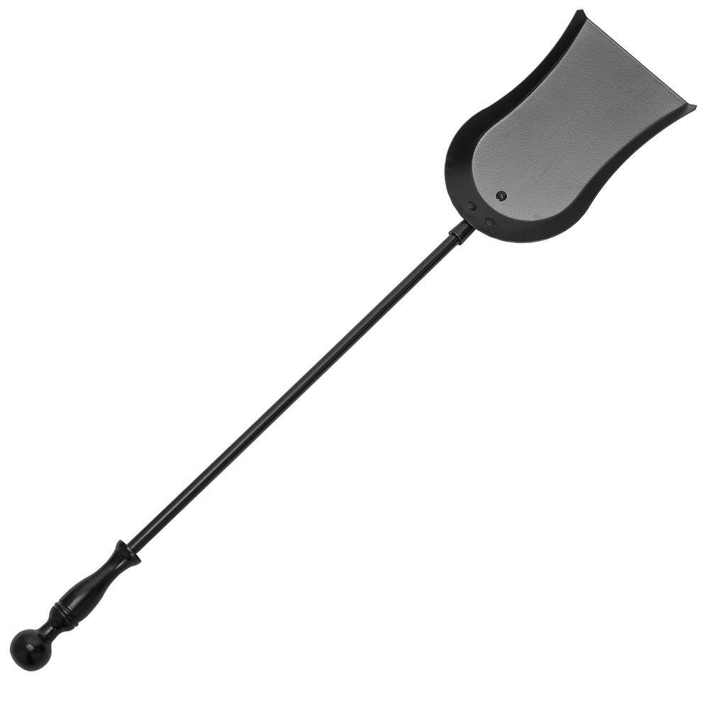 Black Wrought Iron 5-Piece Fireplace Tool Set with Stand
