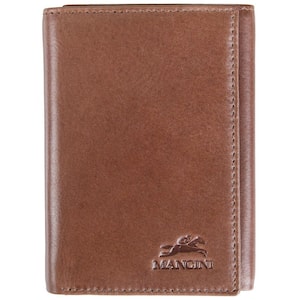 Bellagio Collection Brown Leather Trifold RFID Wallet
