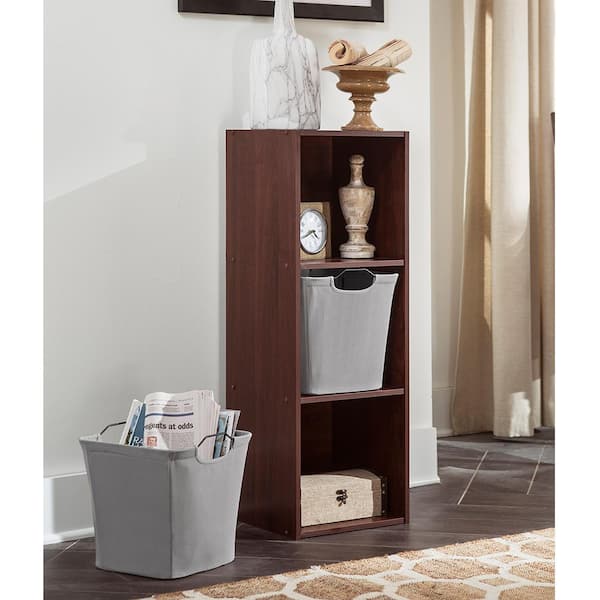 10.5 in. W x 11 in. H x 10.5 in. D Light Gray Wire Framed Fabric Drawer