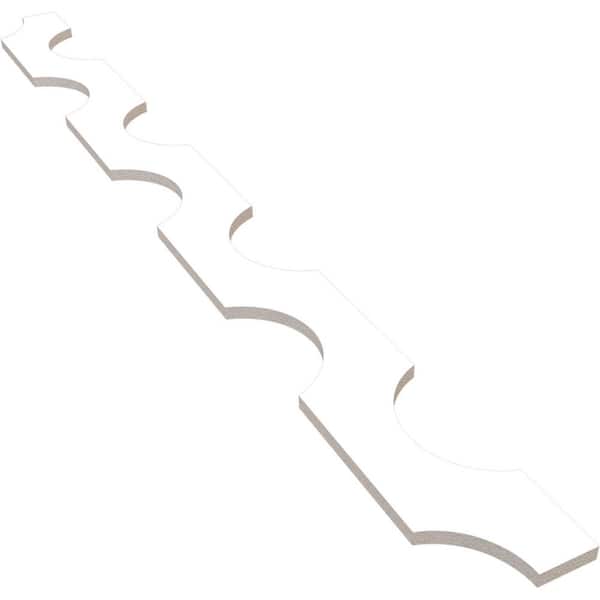 Ekena Millwork Pomeroy 47 in. H x 0.5 in. W Slatwall Panels in PVC 12-Pack