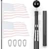 G128 20 ft. Aluminum Telescoping Flagpole FA-16TEFPBL-20