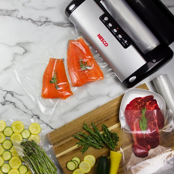 Nesco Black Food Vacuum Sealer with Bag Cutter VS-02 - The Home Depot