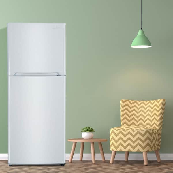 Galanz 10.0 cu. ft. Retro Top Freezer Refrigerator with Dual Door True  Freezer, Frost Free in Red GLR10TRDEFR - The Home Depot