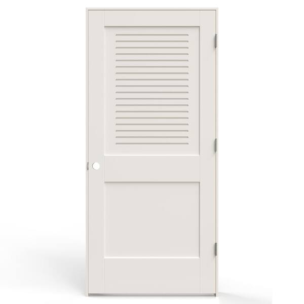 JELD-WEN 36 in. x 80 in. 2 Panel Left-Handed Primed MDF Wood