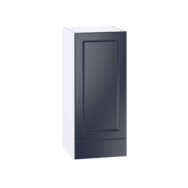 J COLLECTION Devon 9 in. W x 30 in. H x 14 in. D Painted Blue Wall Kitchen Cabinet Wine Rack