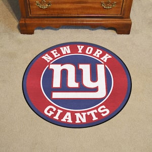 NFL New York Giants Red 2 ft. x 2 ft. Round Area Rug
