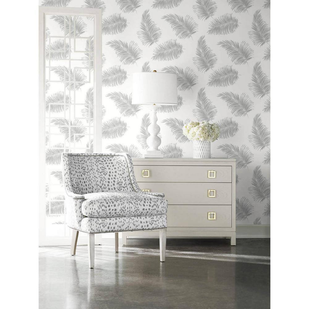 Grey Self-Adhesive Repositionable Peel and Stick Wallpaper