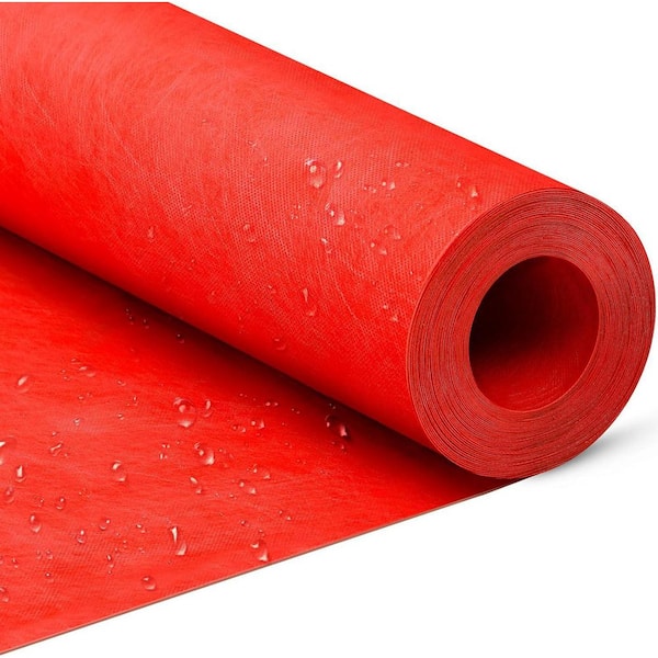 Unbranded Waterproof Membrane 108 sq. ft. Tile Underlayment Membrane for Sauna Bathroom Walls Polyethylene Fabric Roll