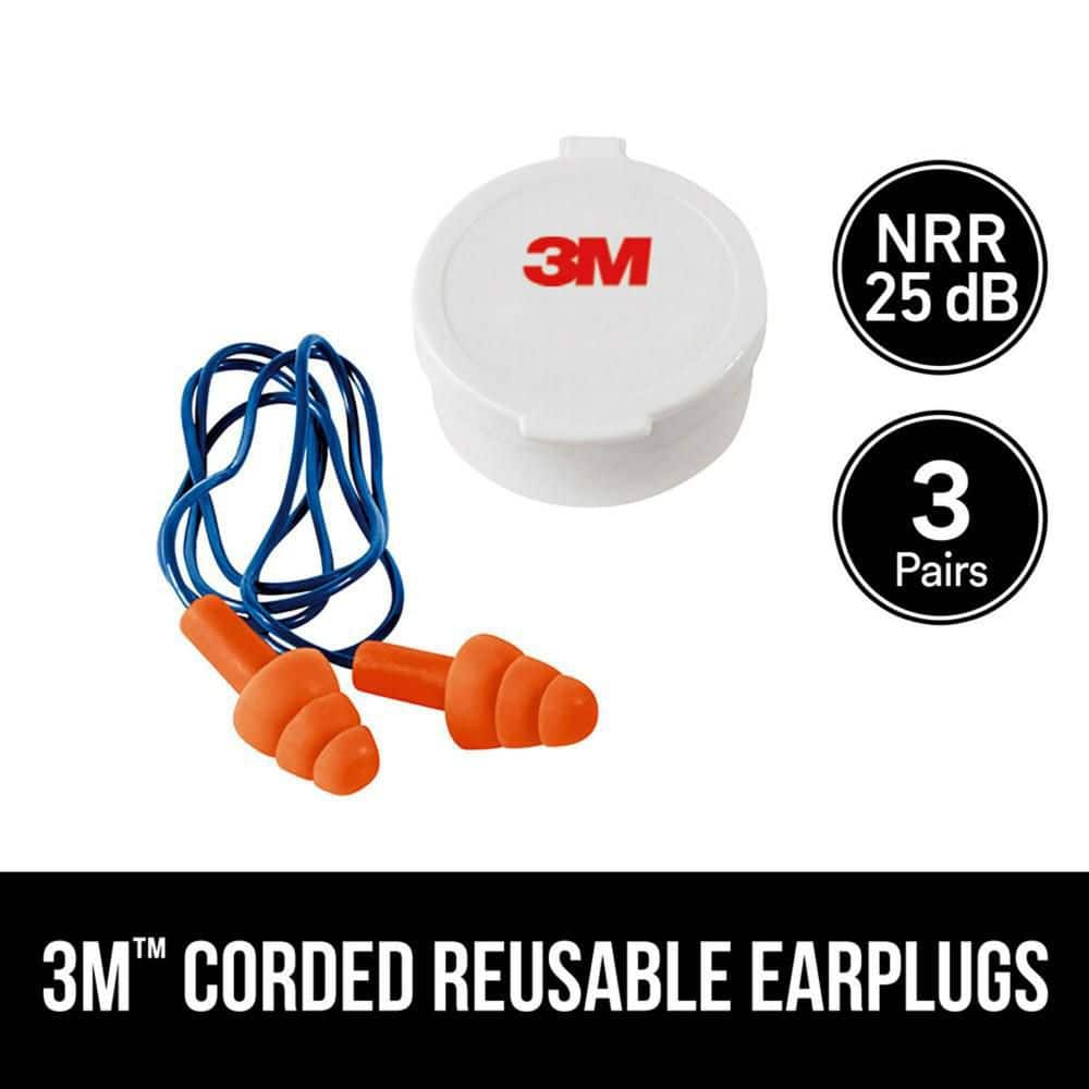 10 Pair Soft Silicone Corded Ear Plug Reusable Hearing Protection Earplug  w/Case