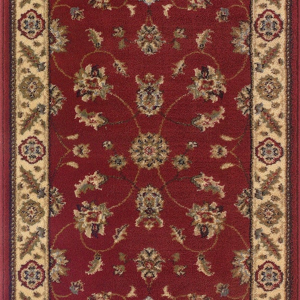 Natco Stratford Kazmir Red 26 in. x Your Choice Length Stair Runner Rug