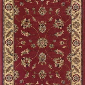 Canyon Kazmir Red 2 ft. 2 in. x 50 ft. Stair Runner Rug