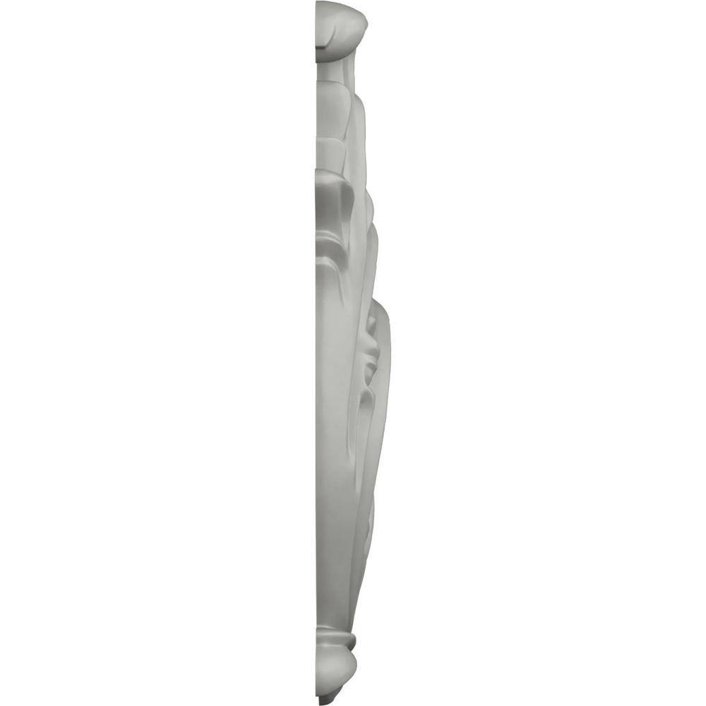 Primed Polyurethane Robin Scroll Left Onlay, 9-1/8"