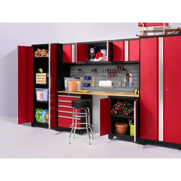 NewAge Products Pro Series Red 8 Piece Set 54100 Garage Cabinets