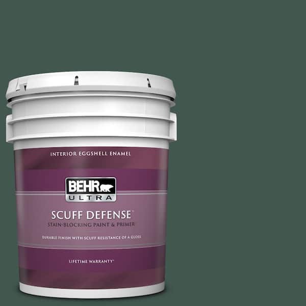 BEHR ULTRA 5 gal. #BXC-33 Jolly Green Extra Durable Eggshell Enamel Interior Paint & Primer