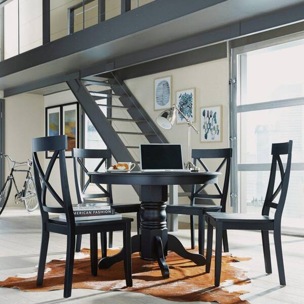 home depot black dining chairs