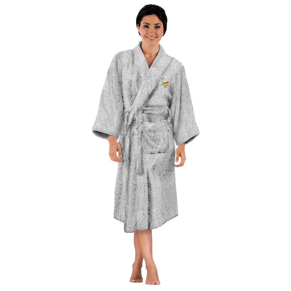 THE NORTHWEST GROUP NFL Vikings Gray Sherpa  Bathrobe Women Robes Wraps