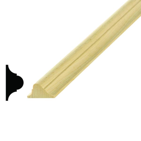 Alexandria Moulding WM 134 11/16 in. x 1-3/8 in. Pine Astragal