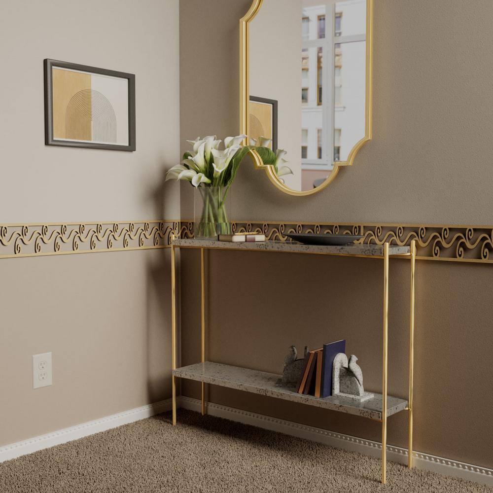 Tilden 46.5" Unfinished MDF Fretwork Crown Moulding