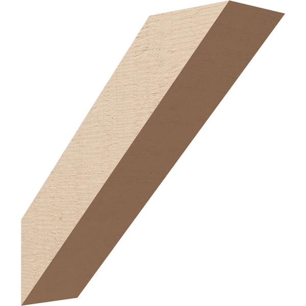 Ekena Millwork 5 in. x 18 in. x 18 in. Traditional Rough Cedar Woodgrain Timberthane Polyurethane Knee Brace, Primed